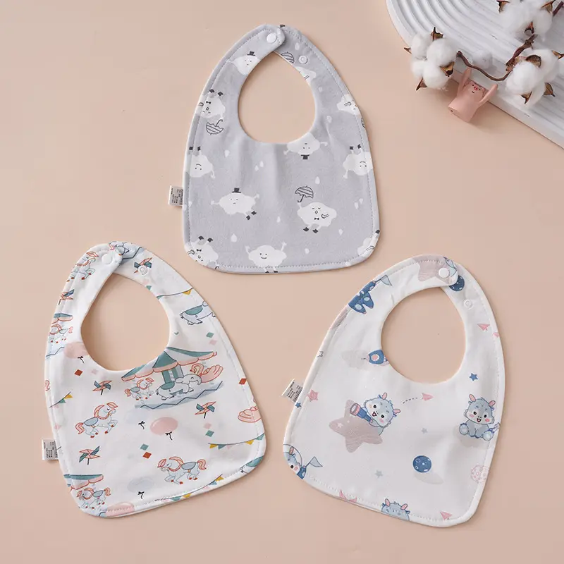 Baby U-shaped pure cotton bib, newborn waterproof spit-up towel, all-cotton ultra-soft adjustable bib Baby U-shaped pure cotton bib, newborn waterproof spit-up towel, all-cotton ultra-soft adjustable bib