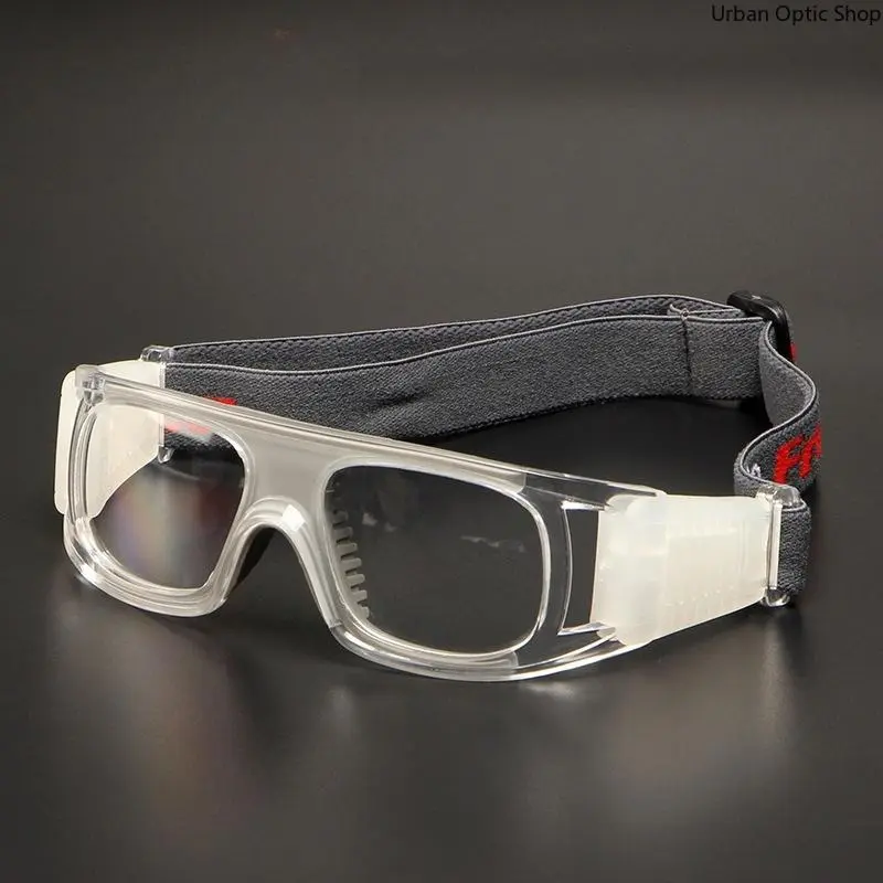 Impact Resistant Clear Sports Safety Goggles Adjustable Strap Basketball Football Outdoor Protective Eyewear Unisex