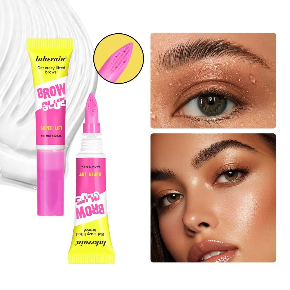 Brow Glue, Long-Lasting Waterproof Brow Glue, Easy to Apply, Natural Look, Makeup Essential, Perfect for Daily Use, Eyebrow Styling Gel, Eyebrow Gel, Gel Eyebrows