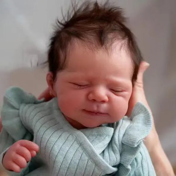 Newborn Baby Dolls for Christmas or Birthday Gifts SoftTouch Cloth Body Can Dress Up Adorable 3D Hand PaintedReal Lifelike Skin Like Asleeping Baby Doll