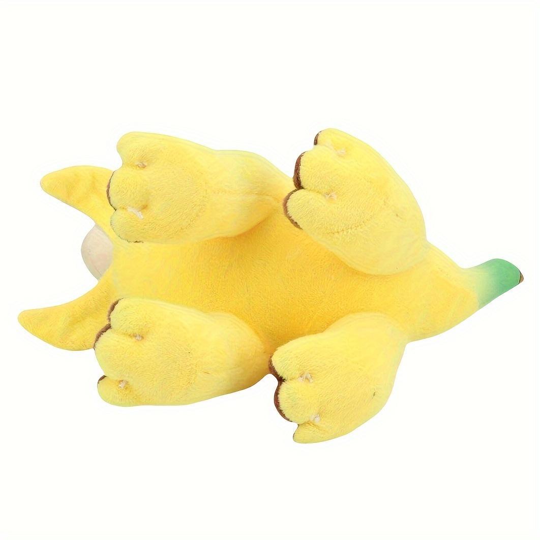 Soft Cartoon Banana Dragon Plushie, Cute Brontosaurus Dinosaur Stuffed Toy, Lovely Home Decoration Gift for Kids & Adults