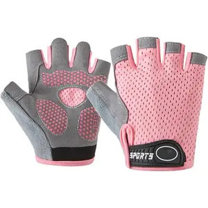Kid-Boys-Girls-Fingerless-Cycling-Gloves Non-Slip Sports Glove for Climbing Riding Biking