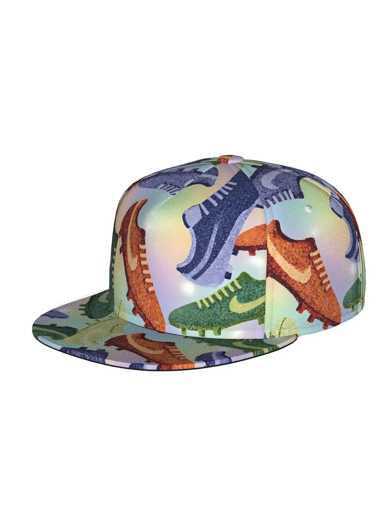 Soccer Cleats Pattern, Unisex baseball cap, adjustable back buckle trucker cap, party baseball cap, punk-style sun hat, suitable for skateboarding, dancing and outdoor sports, all year round.