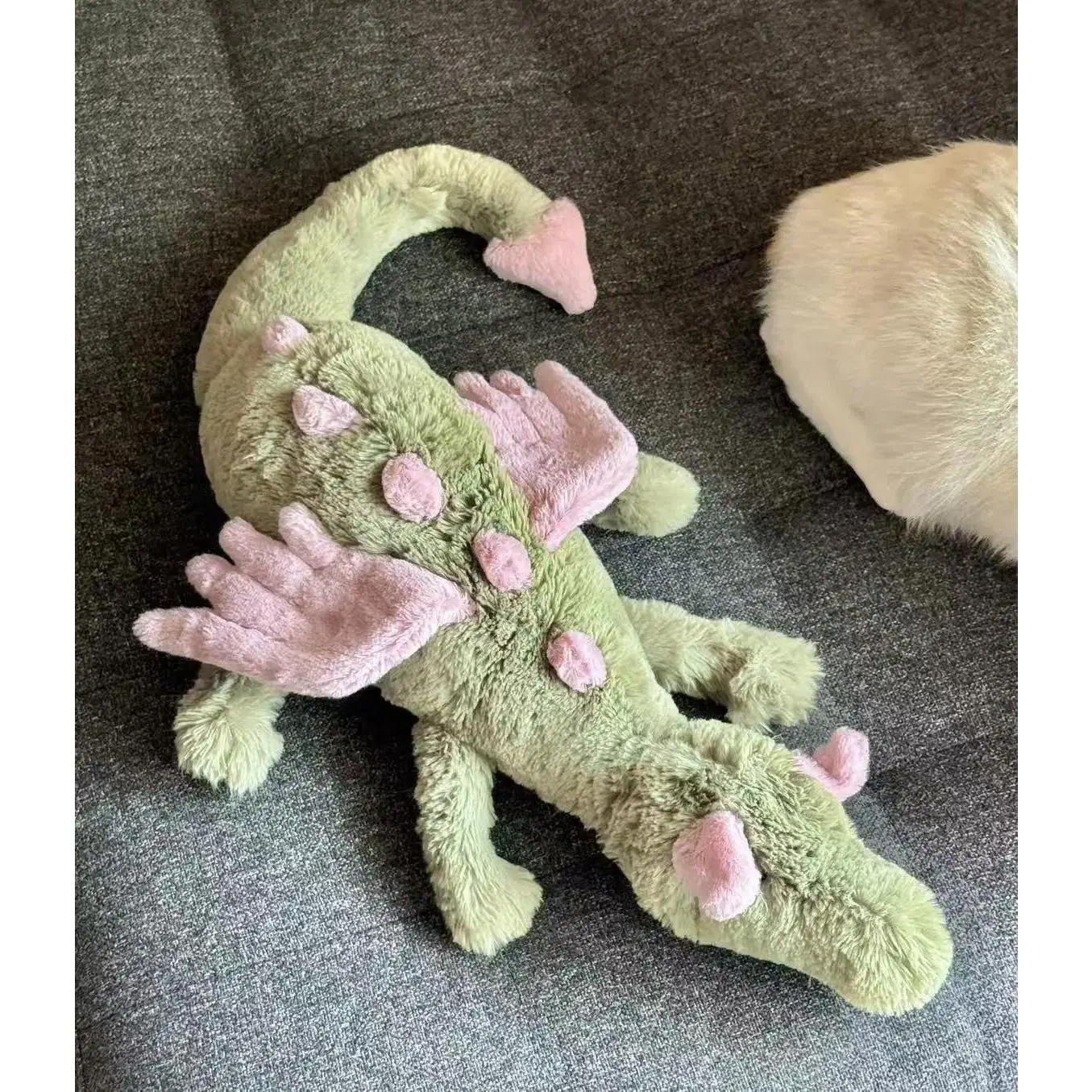 55cm Gift Matcha Dragon And Purple Dragon Keychain Plush Toy Cute And Soothing Companion Plush Toy Holiday Gifts