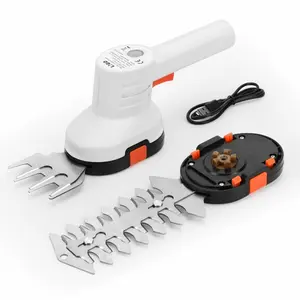 2-in-1 Cordless Grass Shears & Shrub Trimmer - 3.6V Lithium Battery Lawn Mower, Lightweight Electric Hedge Clipper for Garden Maintenance
