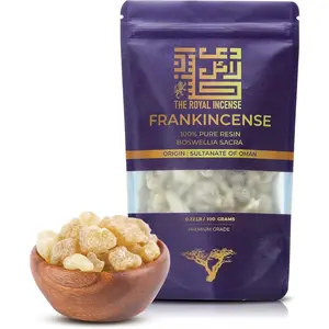 Boswellia Sacra Frankincense Resin Incense Olibanum Gum Bulk Luban 100 Grams (3.5 Ounce)
