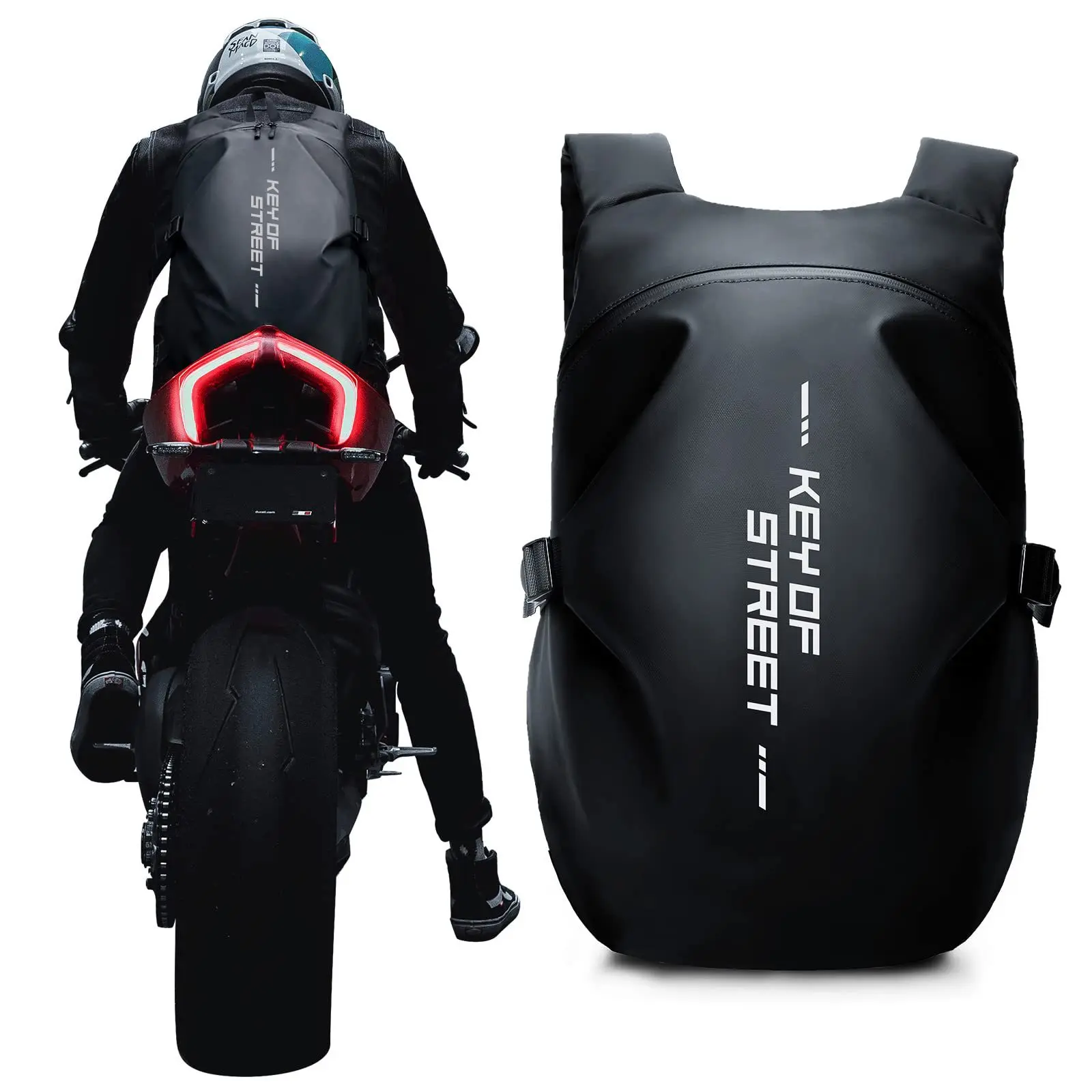 Motorcycle cycling reflective backpack motorcycle waterproof helmet bag large capacity backpack travel backpack in stock