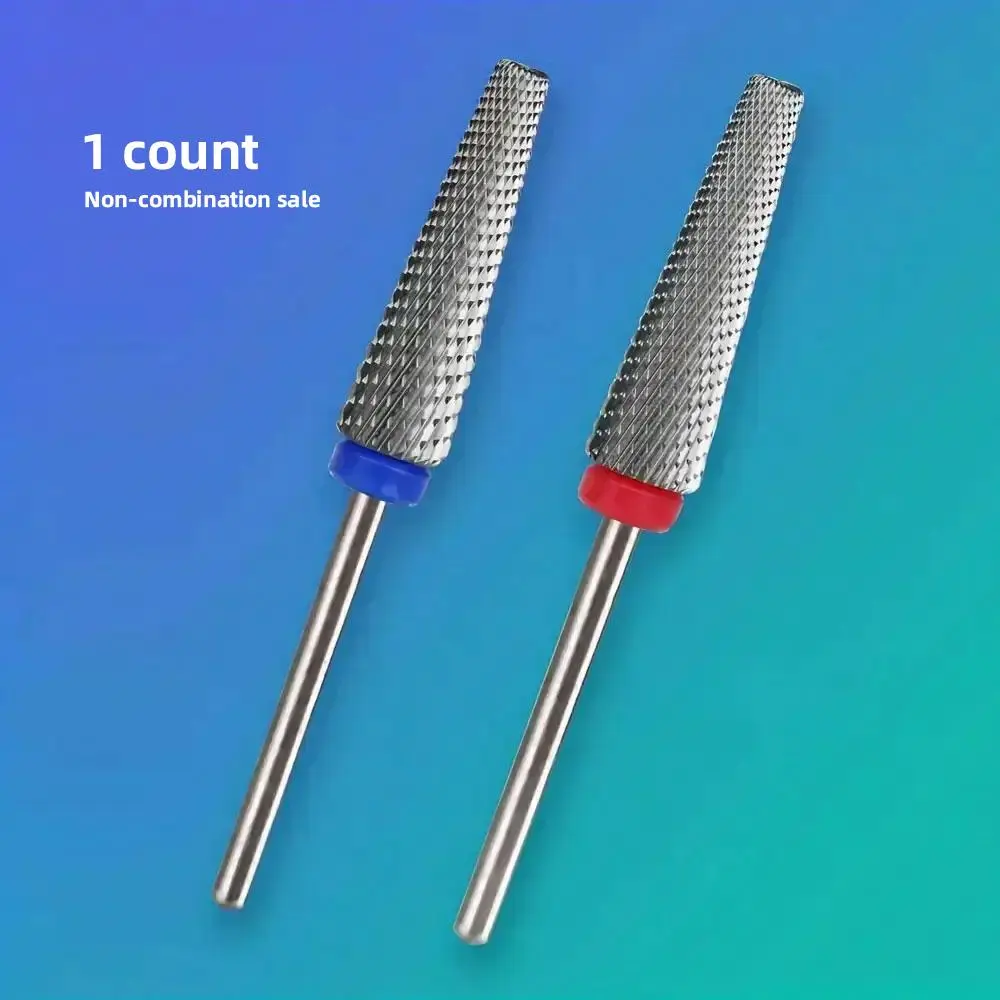 Super Long 5-In-1 Carbide Bit, Electronic Nail Drill Bit for Acrylic Gel Nails, Dual Nail Form Remove, 3/32 Diameter Nail Bit for E-File