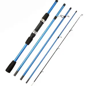 1.8m/2.1m Rotating Casting Fishing Rod, 4/5 Sections Carbon Fiber, MH Action, Ideal for Rivers, Lakes, Reservoirs, Ponds