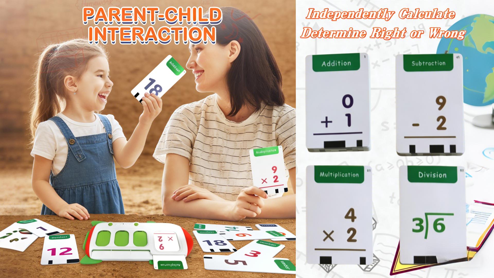 Talking Flash Cards for CVC Word,ABC Learning Toys for Kids Ages 3-6,  Math Games for Kids 4-7 Preschool Kindergarten Gifts for Boys & Girls Autism Sensory Speech Therapy Toys