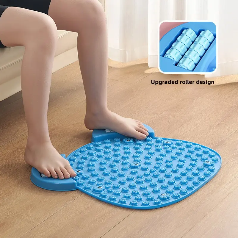 Extra-Large Round Shiatsu Acupressure Massage Plate with Thickened Pad - Reflexology Pain Relief Tool, Balance Training Equipment for Home Use