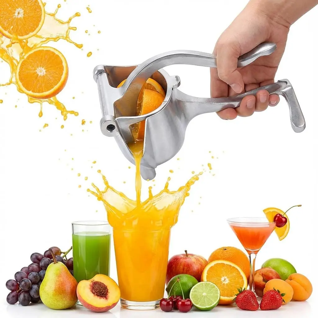 Fruit Juice Extractor, Hand Juicer Squeezer  Juicer Manual Hand Press with  Grip, Easy to Clean for Orange Citrus Pomegranate Lime Grapefruit Kitchen Tool-