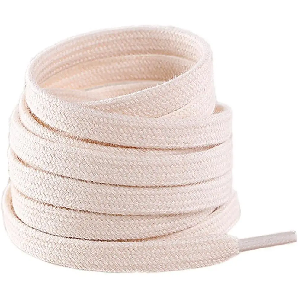 Flat Sneaker Shoelace, 5/16" Wide Sneaker Shoestring for Canvas Shoes