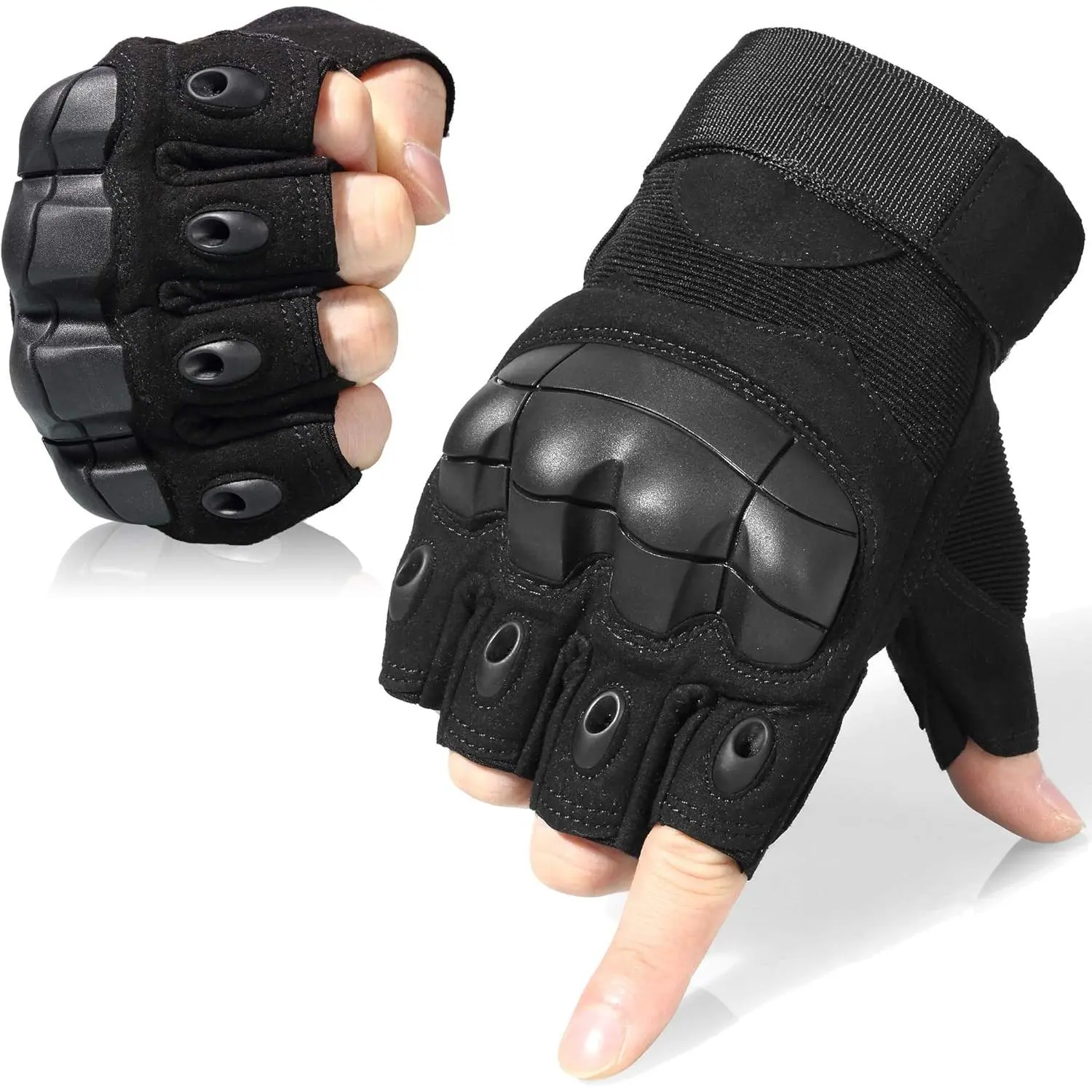 WindRover Tactical Fingerless Gloves for Motorbike Motorcycle Cycling Climbing Hiking Hunting Gloves