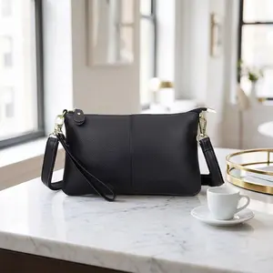 Women's 3-in-1 Cowhide Leather Crossbody Phone Purse - RFID Blocking Small Wristlet Clutch, Travel Handbag summerwins