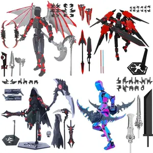 2026 hot item3D Printed T13 Action Figure Multi-Jointed Movable Titan 13 Lucky Dummy Nova Robot Action Figure Gifts