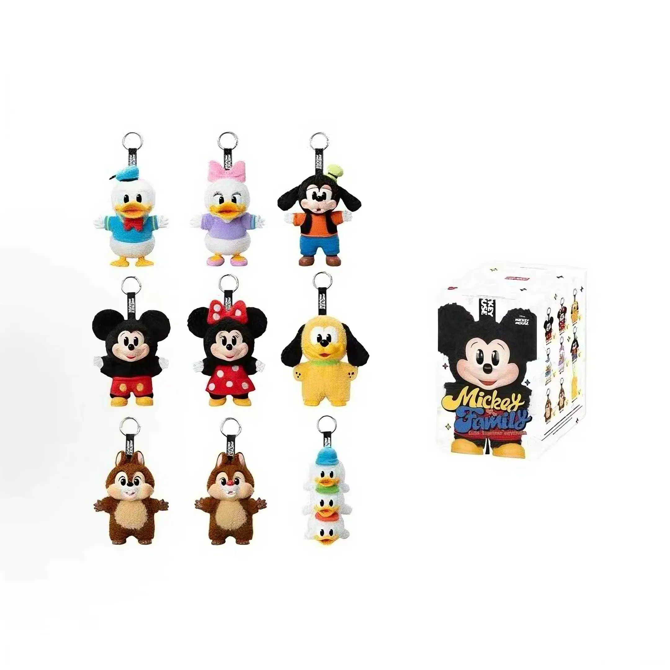 POP Mart Mickey mouse  family cute together Plush Blind Box