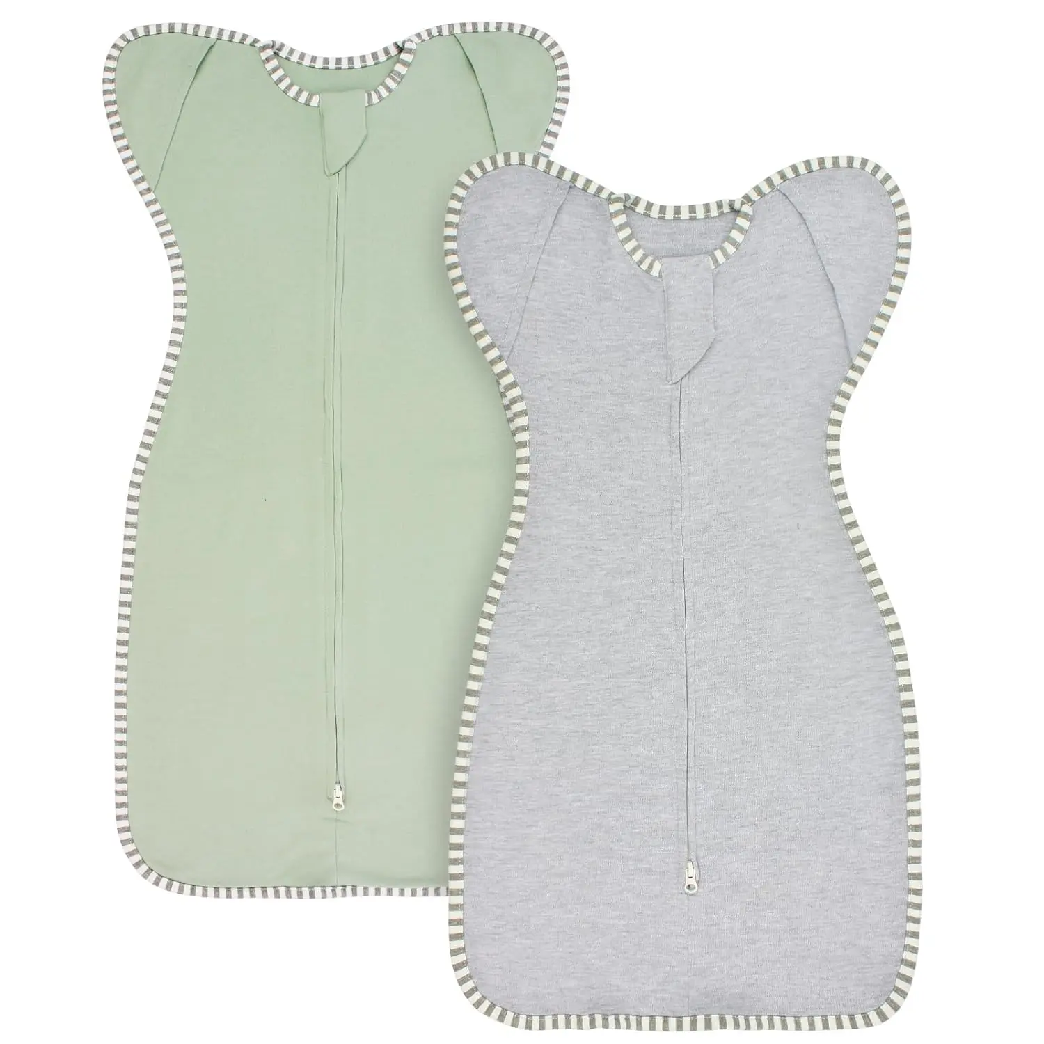 Swaddles  Newborns Swaddle 0-3 Months Sleep Sack Arms Up Swaddle 0-3 Months Transition Swaddle, 2-Pack Baby Swaddles  Boy Girl with Arms In/Out 2-Way Zipper 100% Cotton 0.8 Tog (Small 5-14lbs)