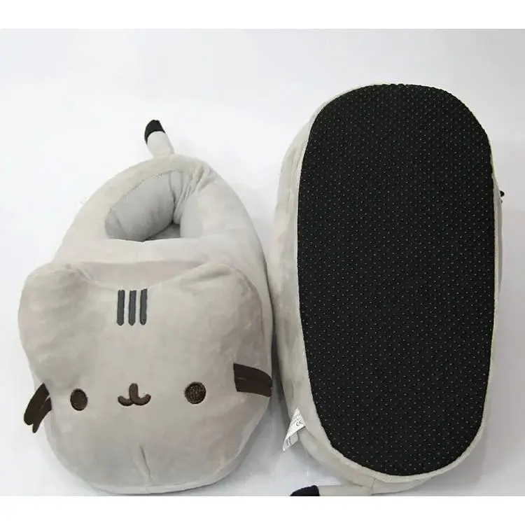 Fluffy House Slippers - Cartoon Full-Covered, Casual Indoor Footwear, Cozy Indoor Slides, Fashionable Soft, Flat, Warm Winter Plush Doll Shoes for Men & Women Home Bedroom Use
