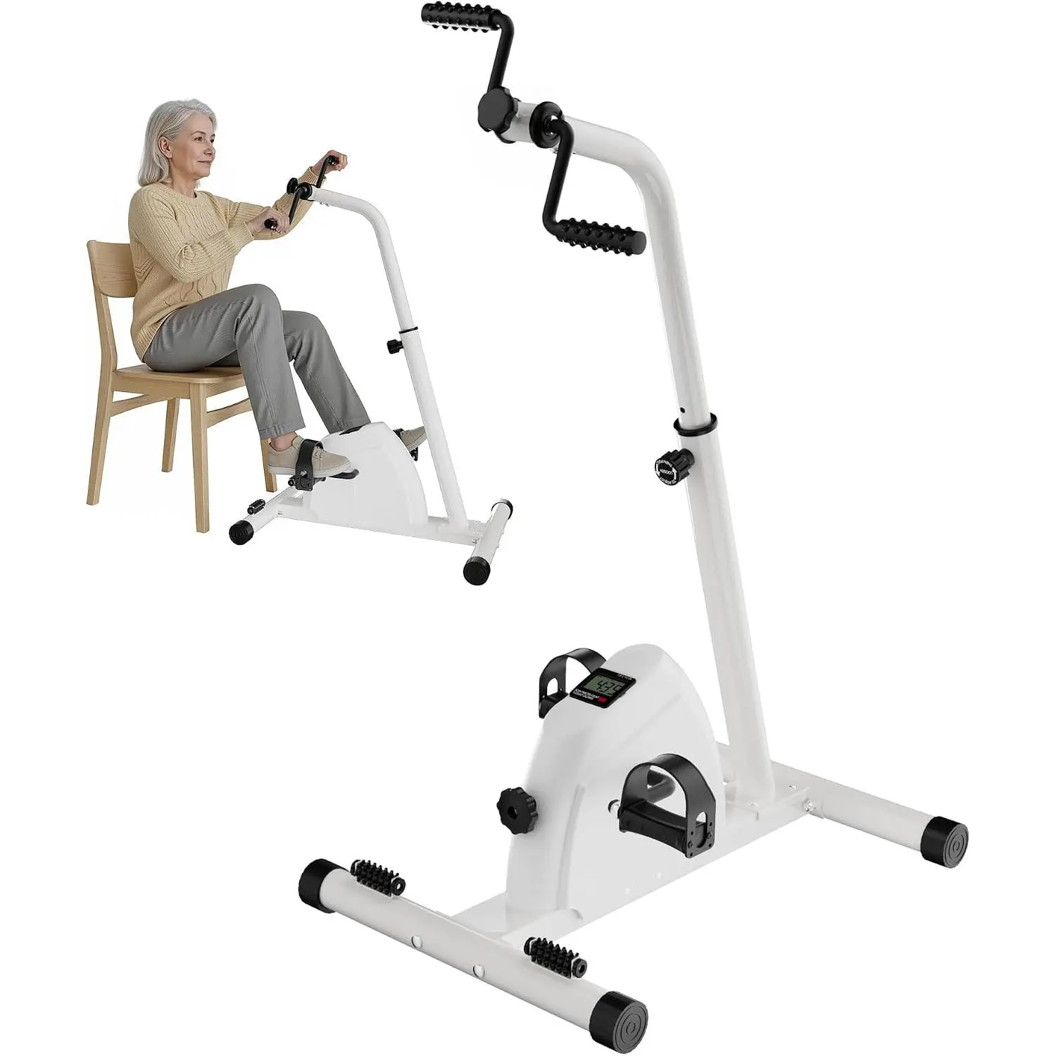 Arm  Pedal Exerciser  Hand Arm  and  Peddler Adjustable Fitness Equipment for Seniors Cardio Exercise