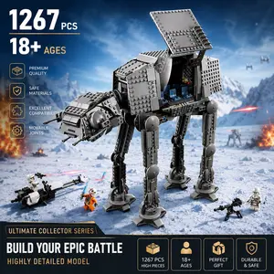 1267-piece AT-AT Walker Building Block Set - Adult and Children's Building Block Toy Gift for Boys and Girls, Birthday Gift, Educational Toy Building Blocks
