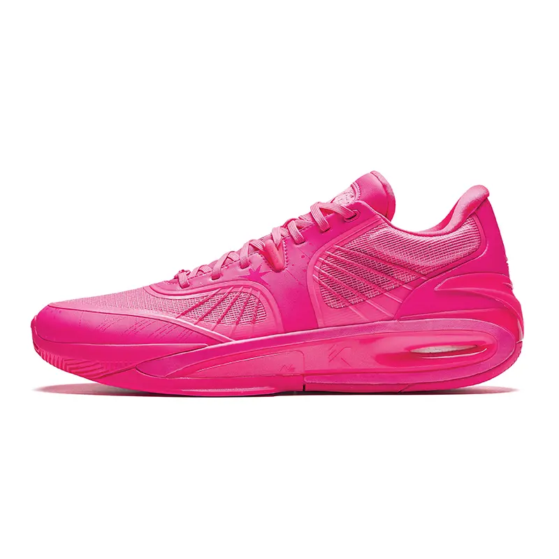 Anta KT10 Flamingo Basketball Shoes for Men – Nitrogen Tech, Carbon Plate, Non-Slip, Durable, Mid-Cut Verifiable, with credentials and supporting global authentication Pink