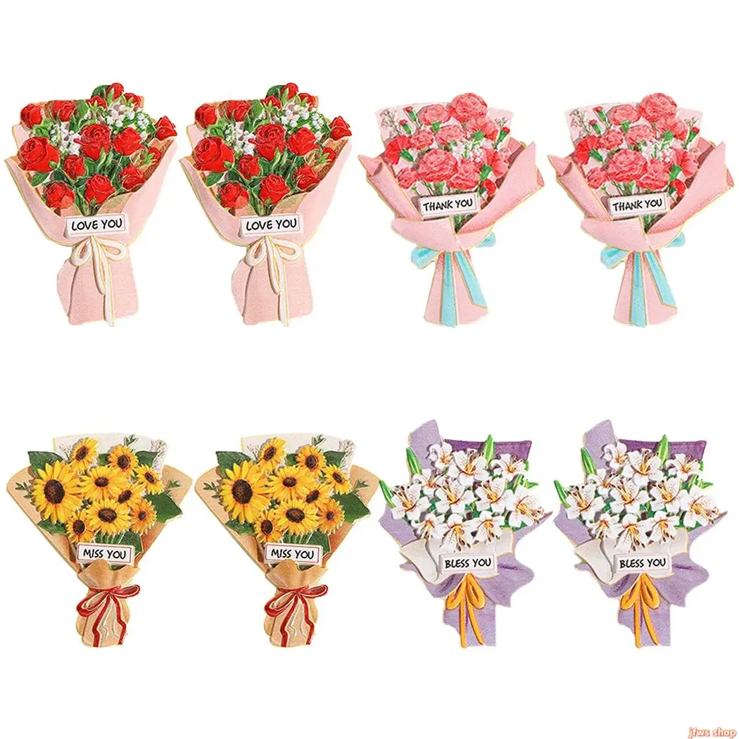 8-Pack Funny Realistic Flower Fridge Magnets, Resin Handmade Decorative Magnets for Locker & Cabinet – Cute Aesthetic Room Decor tiktokshopbacktoschool