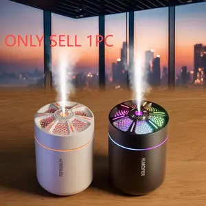 USB Plug Air Humidifier, Portable Mini Humidifier with Colorful Light, Desktop Air Humidifier for Home Office Car Use