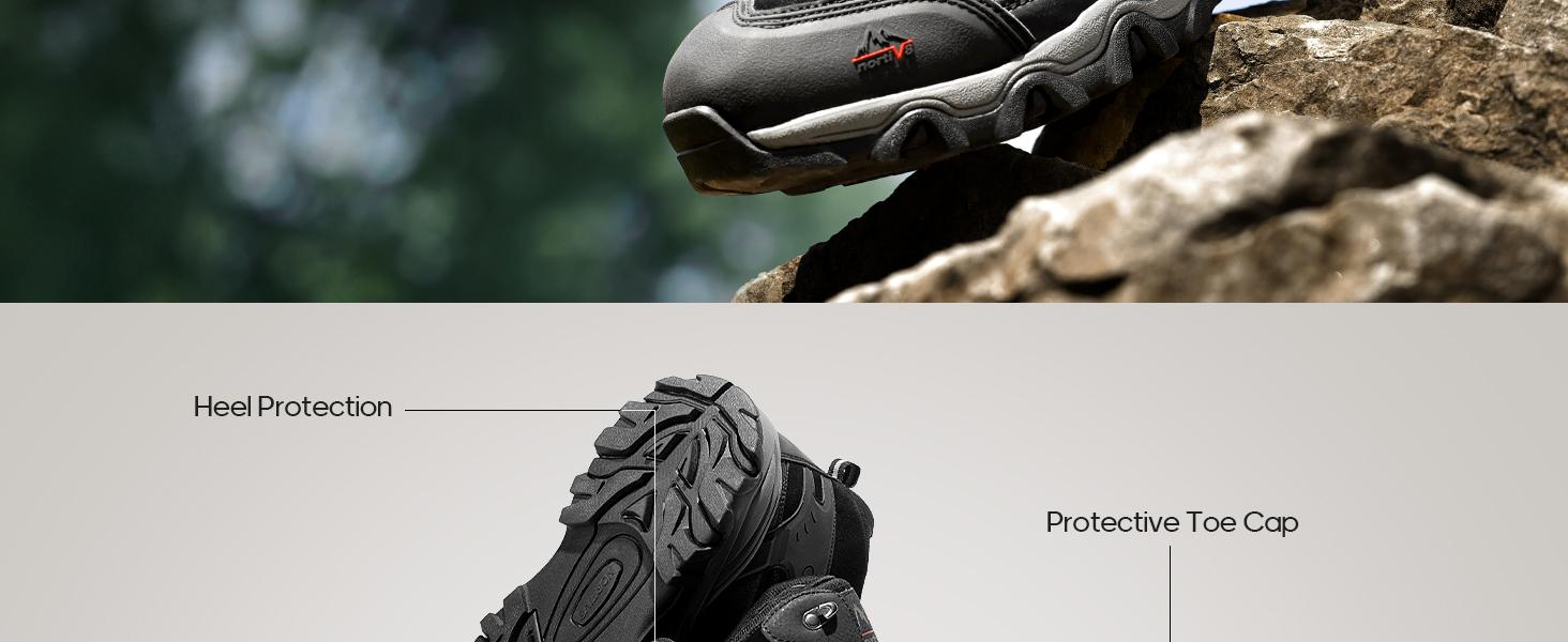 NORTIV 8 Men's Waterproof Hiking Boots Outdoor Mid Trekking Backpacking Mountaineering Shoes Adventure Camping Footwear NORTIV 8 Men's Waterproof Hiking Boots Outdoor Mid Trekking Backpacking Mountaineering Shoes Adventure Camping Footwear
