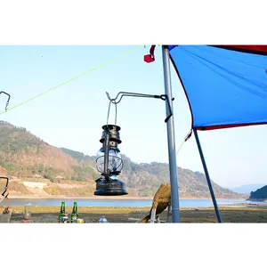 Outdoor tent canopy pole clamp-type light holder, car light hanger, clamp-type storage hook, stainless steel hook