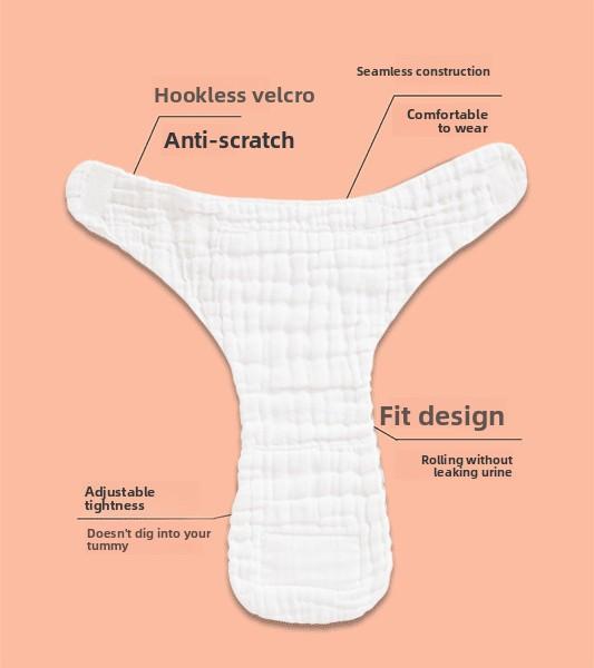 All-Cotton Reusable Baby Diapers!Multi-Layer Comfort for Newborn Little Ones 🌿