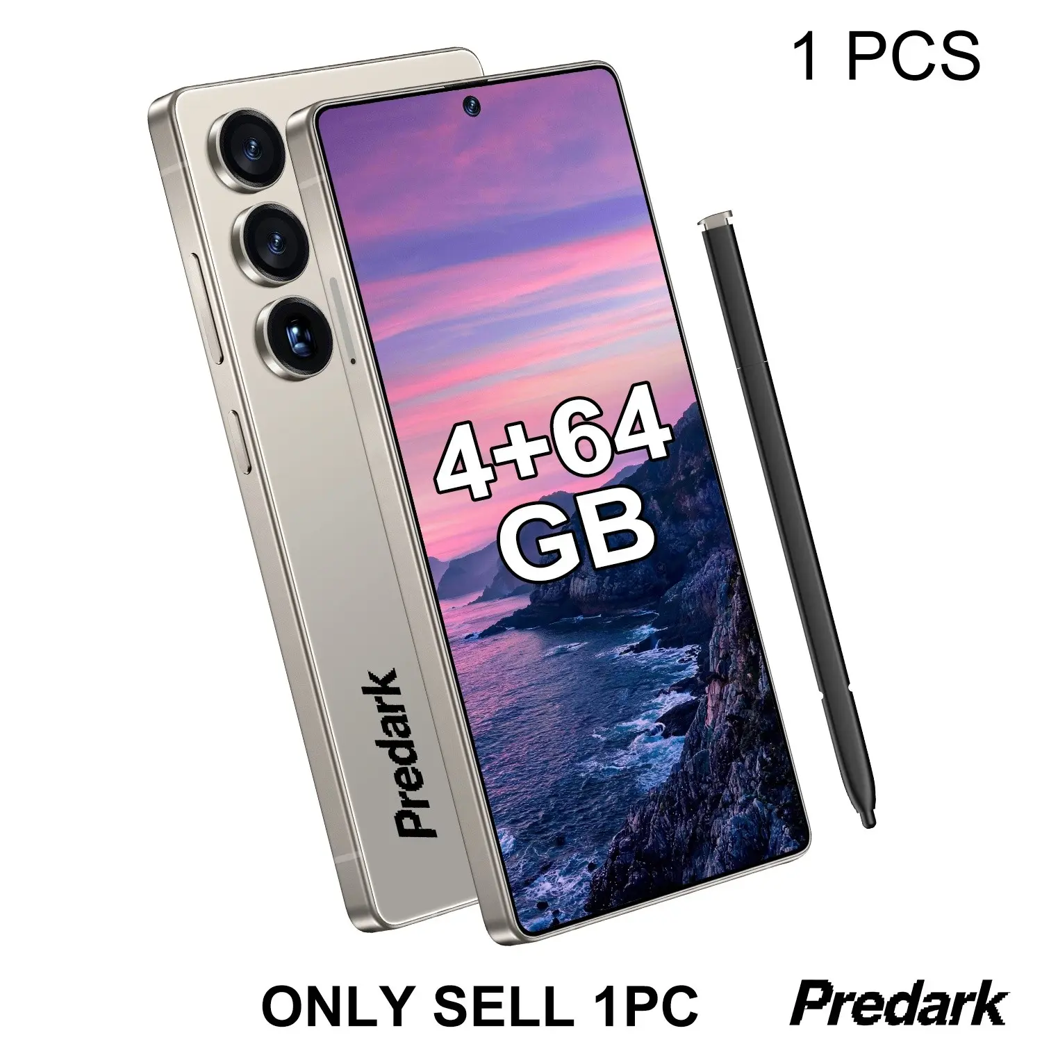 6.8-Inch Large Screen Phone for Seniors, 4000mah Long Battery, 4+64GB Expandable, Dual Camera, Octa-Core Processor, Android 12, Dual Sim