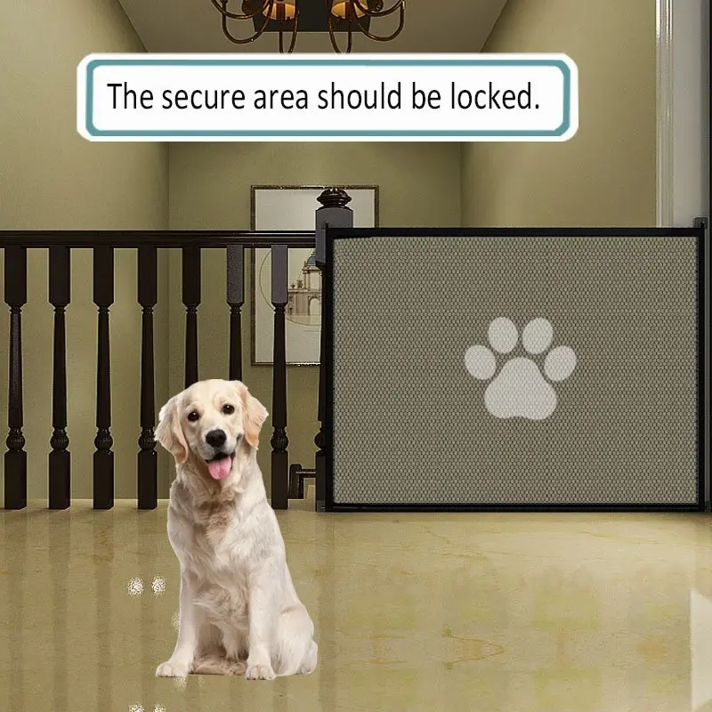 Adjustable Mesh Door, Extra Wide Abs Expandable, Ideal for Home Use, Large Pet Gate for Stairs, Stair Safety, Entryways, Corridors, Indoor Outdoor, Long Dog Door, Mother's Day Gift, Summer Theme