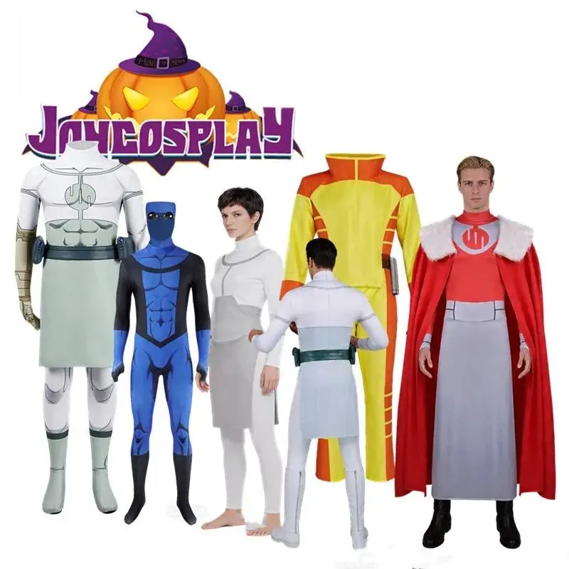Adult Invincible Viltrumite Cosplay Jumpsuit Mark Grayson Mask Costume Fantasia Rex Splode Outfits Halloween Carnival Party Suit