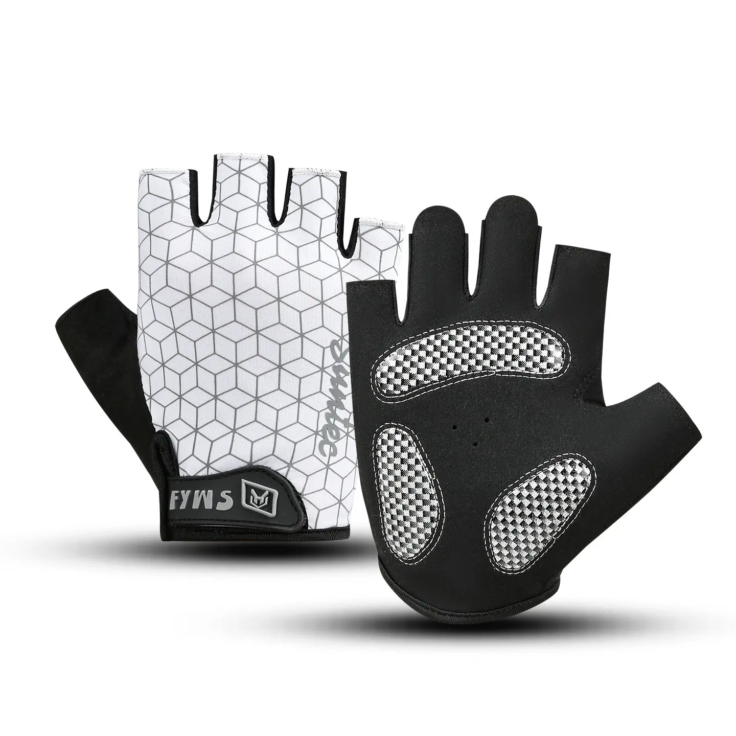 2026 New Half Finger Cycling Gloves for Men Women, Breathable Ice Silk Anti-Slip Shock Absorbent Bicycle Gloves for MTB Road Bike Riding