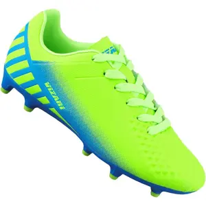 Santos Firm Ground Kids Soccer Cleats | Girls and Boys Soccer Cleats Embossed Synthetic Upper with Built-in Sock | Football Shoes with Molded TPU Outsole for Maximum TractionGift.
