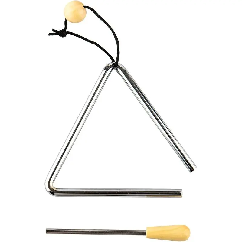 Outdoor activitiesMusfun Triangle Hand Percussion with Striker, Rhythm Music Instrument| Steel Triangles Hand Held Percussion Instruments (5 inch)