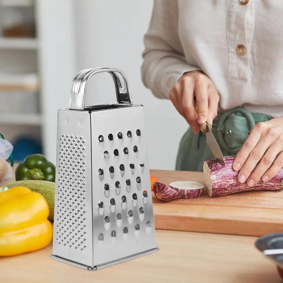 Kitchen stainless steel four-sided box food grinder vegetable cheese slicer pulverizer-