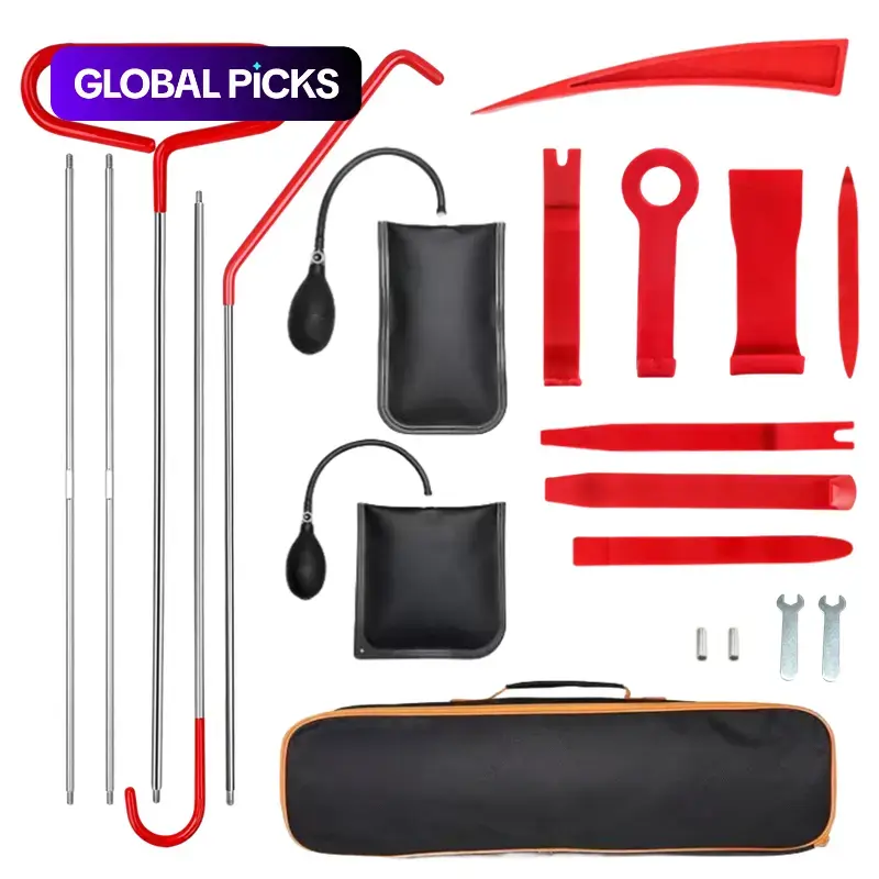 Portable Car Repair Tool Kit for Car Door & Tire, 1 Set Emergency Car Fastener Remover Air Wedge Pump with Storage Bag, Car Tire Repair Tools for Car & Truck, Automotive Maintenance Tools #GLOBAL PICKS