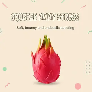 Soft rubber dragon fruit decompression kneading toys, home chasing drama indoor entertainment small items, bedroom casual kneading healing good things