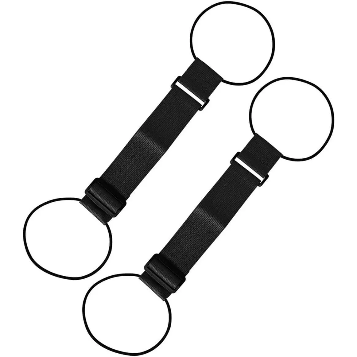 2PCS Luggage Connector Straps, 2026 New Multi Use Strong Adjustable Bag Luggage Straps,Add a Bag Easy Travel Suitcase Elastic Strap Belt Luggage Accessories(Black+Black)