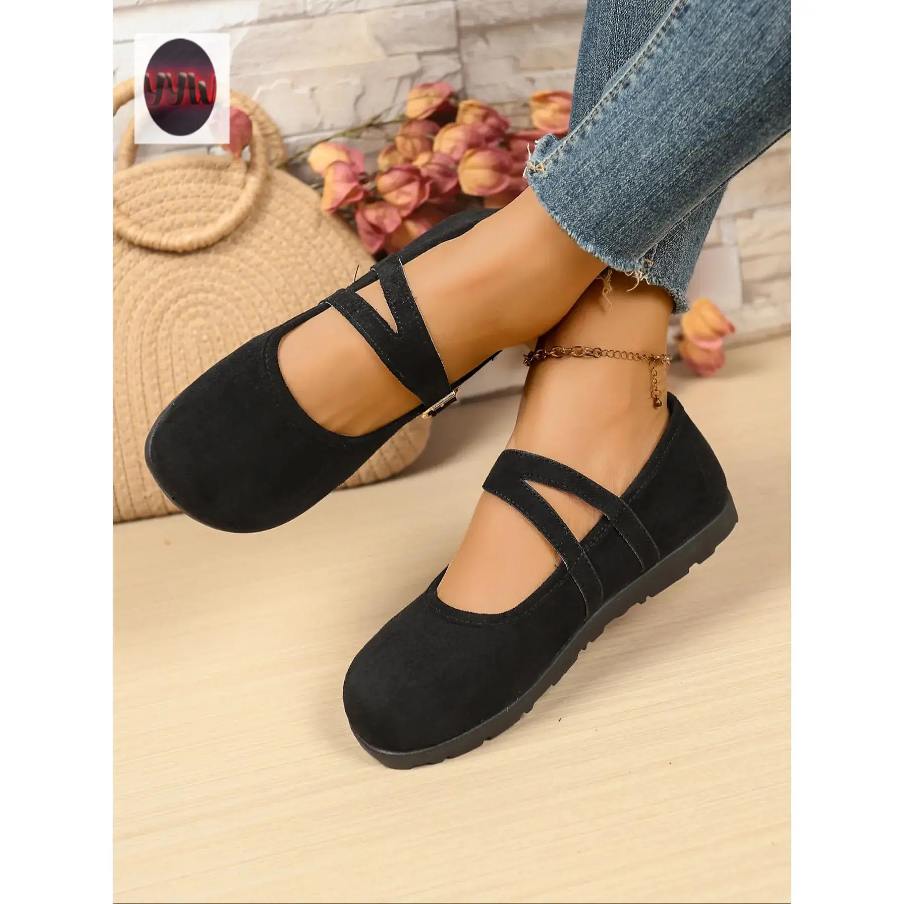 YYW1 Women's Mary Ballet Flats, Soft Sole Flats, Comfortable Fashion Design, Perfect Casual Wear, Ideal Gift Her, Stylish Low-Heel Shoes