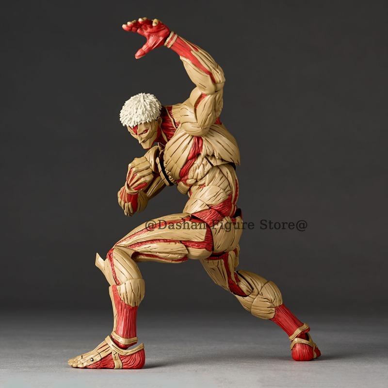 Attack on Titan Figure Revoltech The Armored Titan Action Figures Amazing Yamaguchi Yoroi no Kyojin Reiner Braun PVC Model Toys