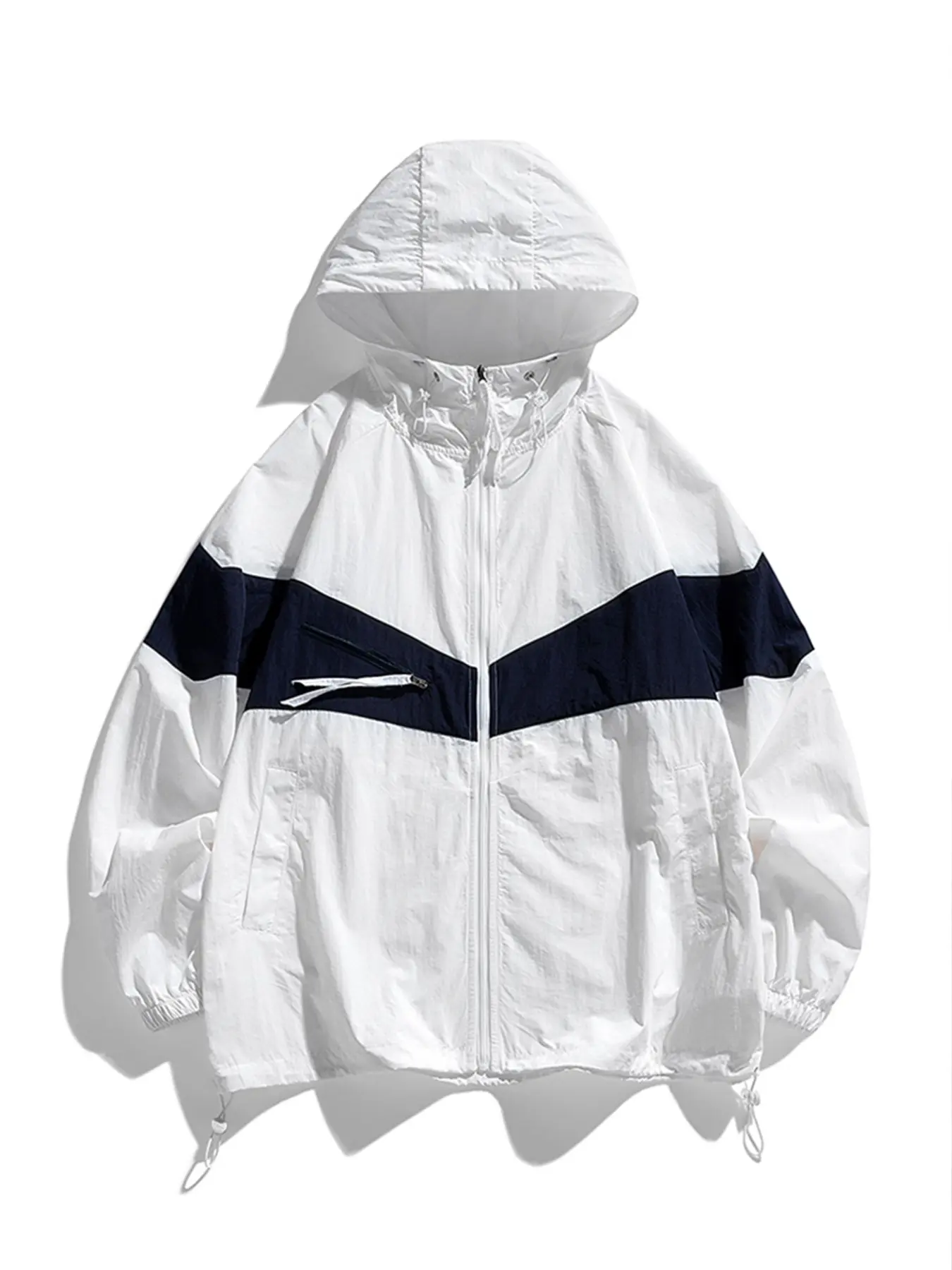 Men's Summer Lightweight Breathable Jacket, Long Sleeve Casual Colorblock Design with Loose Fit, Perfect for Sports, Activewear and Daily Wear, Coats