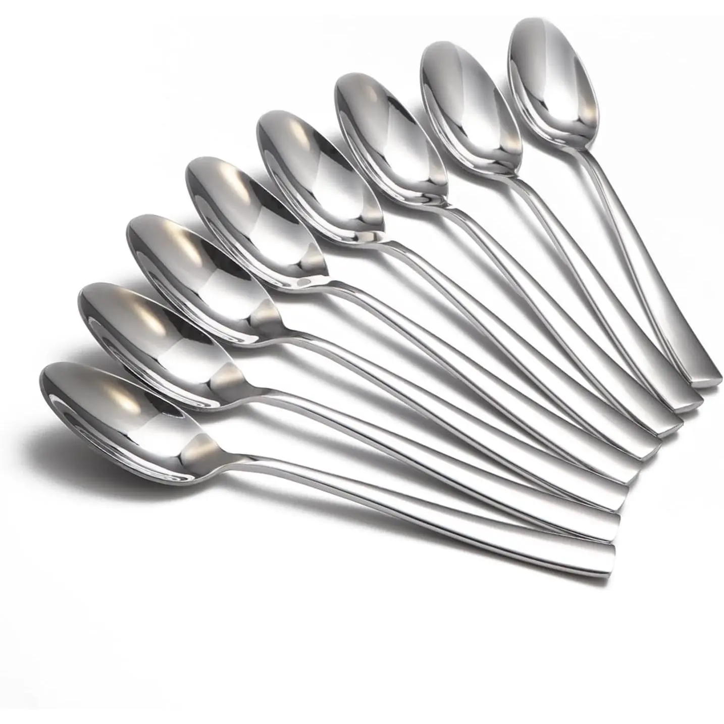 8-Piece Spoons Set, 7 Inch Stainless Steel Teaspoon, Tablespoon, Silverware Spoons for Home,Kitchen or Restaurant, Dishwasher Safe