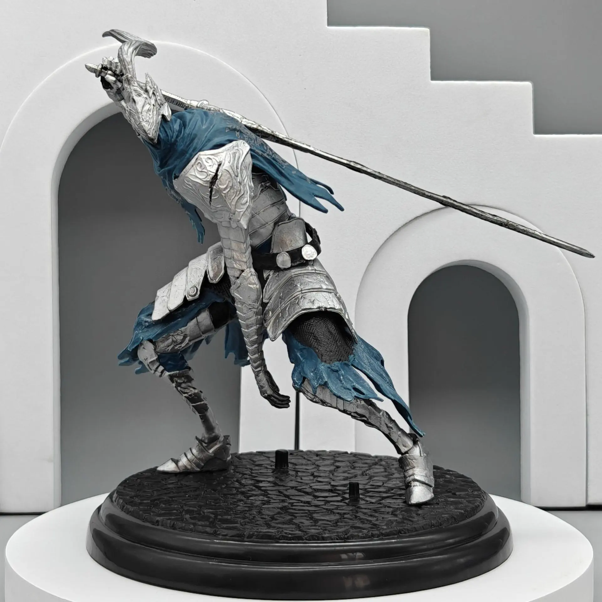 Dark Souls Handmade Figure, Upper Class French Knight Model, Abyss Walker Arturus Soldier Sculpture, Collectible Action Figurine