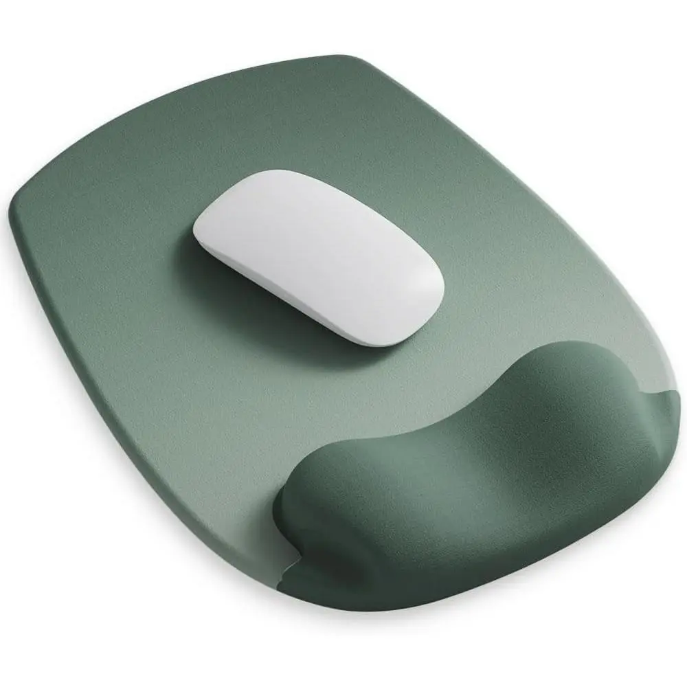 Gel Wrist Rest Mouse Pad - Ergonomic Cushion for Desk, Cute Aesthetic Computer Decor for Women, Small Mousepad Mat & Laptop Pads for Office Home, Ergo Accessories Supplies (03 Sage Green)