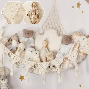 Extra Large Mesh Hammock for Storing Plush Toys, Versatile Storage Solution for Various Items, Ideal for Organizing and Decluttering