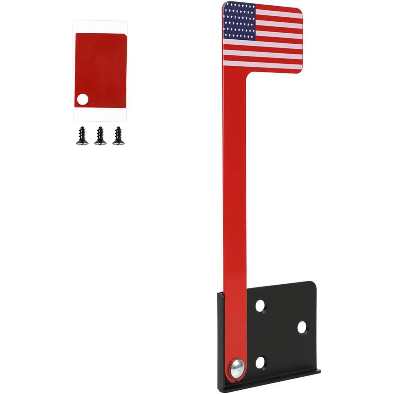 Durable Red Mailbox Flag Replacement, Easy Installation for Wall-Mount and Post-Mount Mailboxes