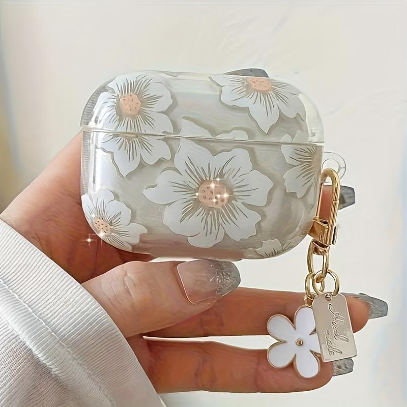 Little Flower Designed Earphone Case Cover, Compatible with for Airpods 1/2/3/4/Pro/Pro2/Pro3
